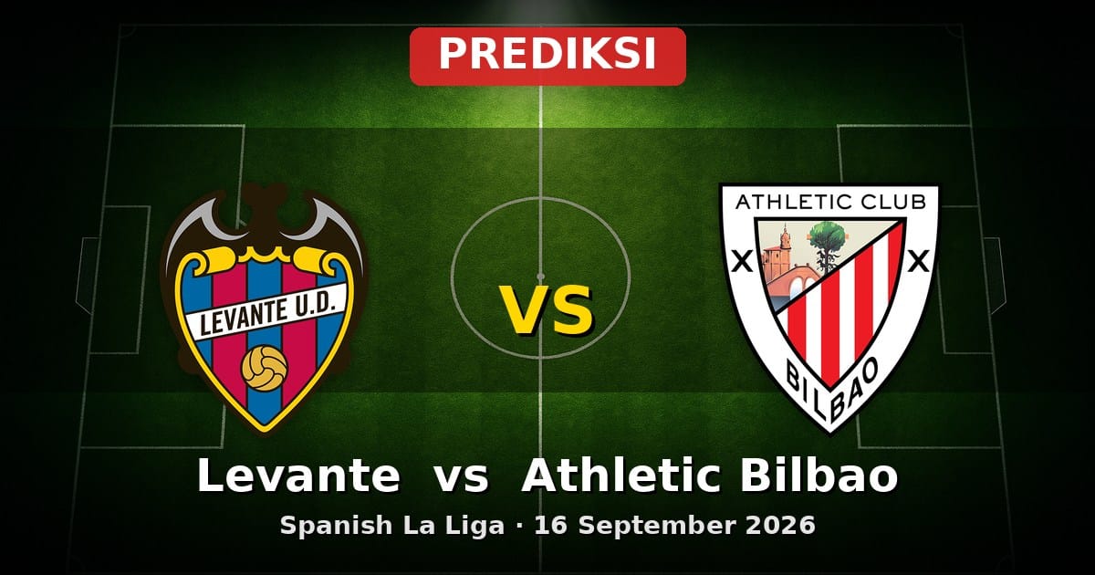 Prediksi Levante vs Athletic Bilbao La Liga 16 September 2026