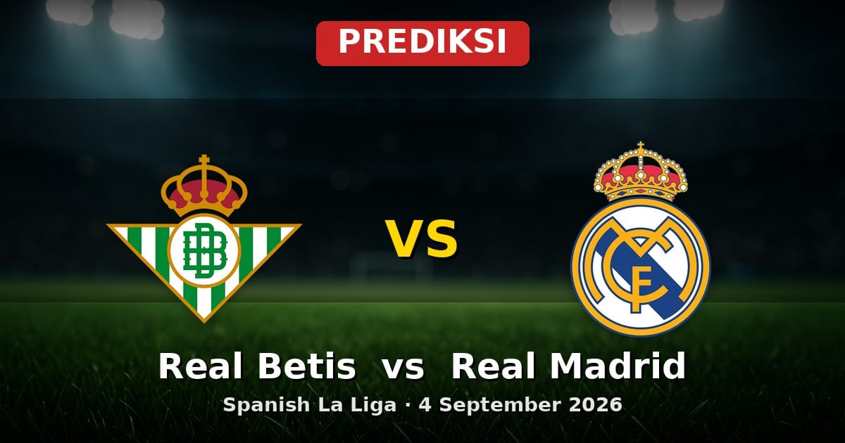 Prediksi Real Betis vs Real Madrid La Liga 4 September 2026