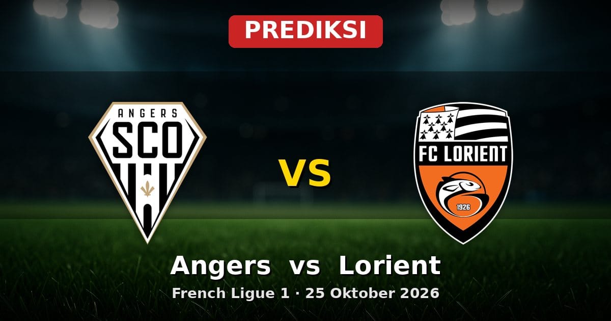 Prediksi Angers vs Lorient Ligue 1 25 Oktober 2026