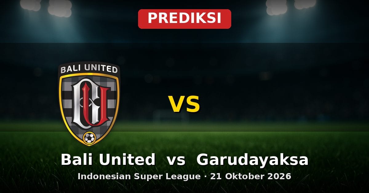 Prediksi Bali United vs Garudayaksa: Duel Sengit Indonesian Super League 21 Okt 2026