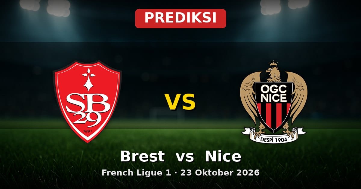 Prediksi Brest vs Nice Ligue 1 23 Oktober 2026: Duel Ketat di Stade Francis-Le Blé
