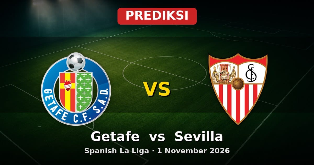 Prediksi Getafe vs Sevilla: Duel Ketat La Liga 1 November 2026
