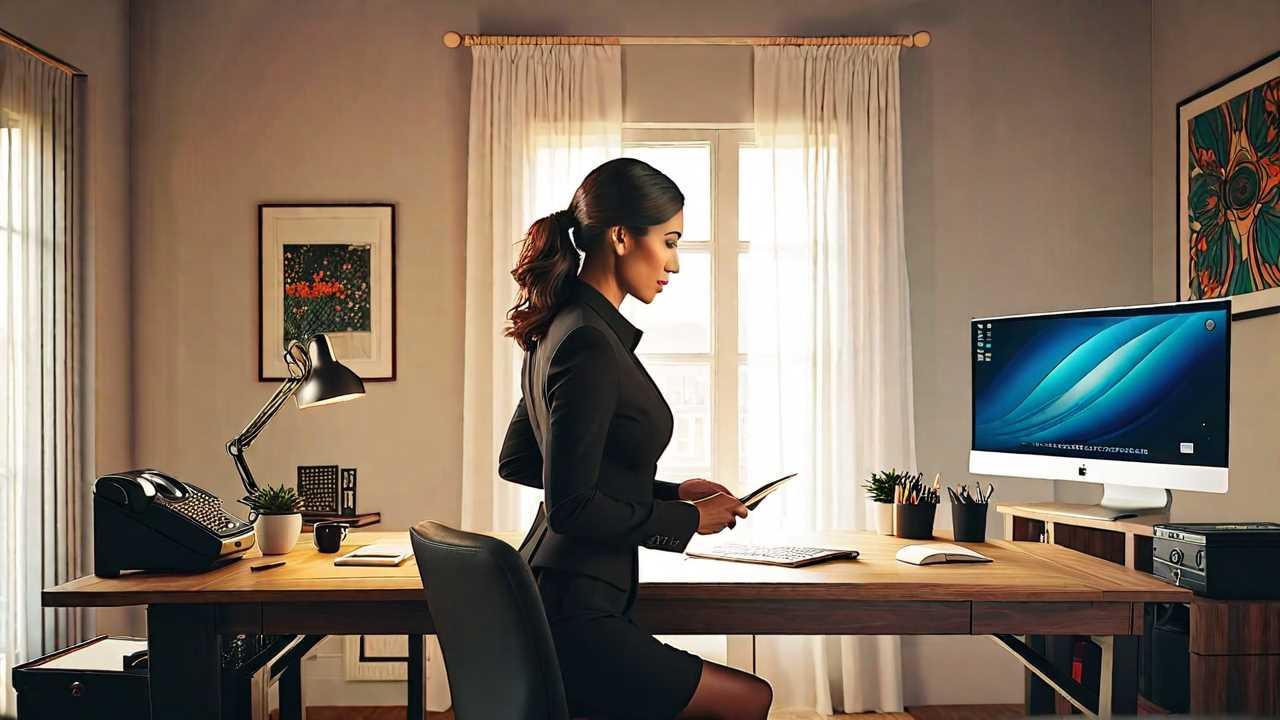 How do I set up an ergonomic home office?